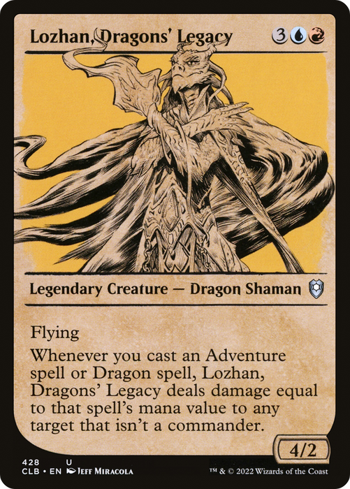 Lozhan, Dragons' Legacy (CLB-428) - uncommon: (Showcase) - Foil