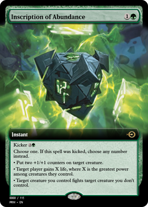 Inscription of Abundance (PRM-83728) - rare - Foil