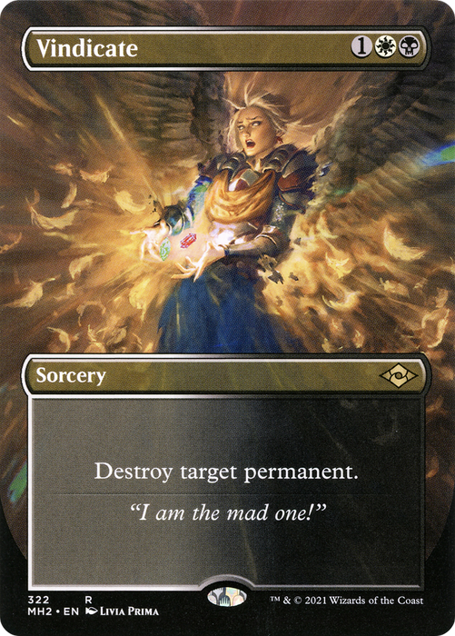 Vindicate (MH2-322) - rare (Borderless) - Foil