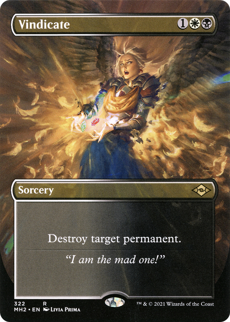 Vindicate (MH2-322) - rare (Borderless) - Foil