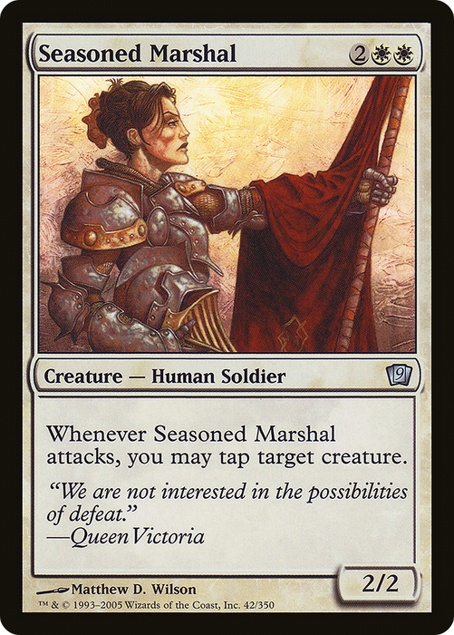 Seasoned Marshal (9ED-42★) - uncommon - Foil