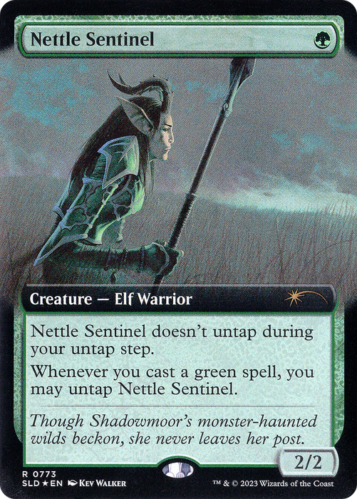 Nettle Sentinel (SLD-773) - rare: (Extended Art) - Foil