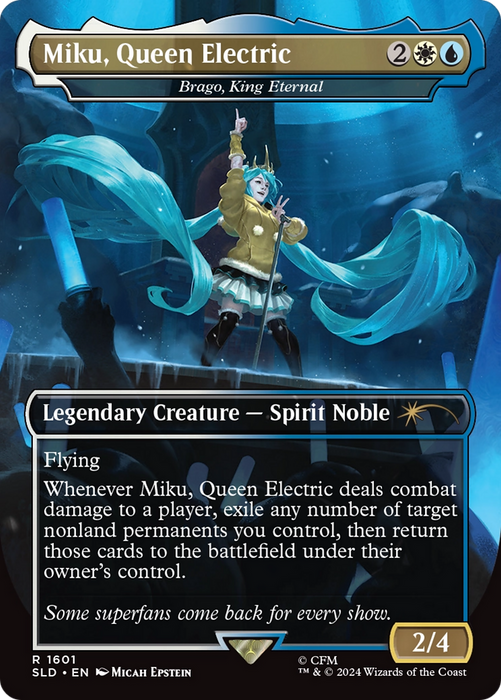 Brago, King Eternal (SLD-1601) - rare / Miku, Queen Electric (Borderless)