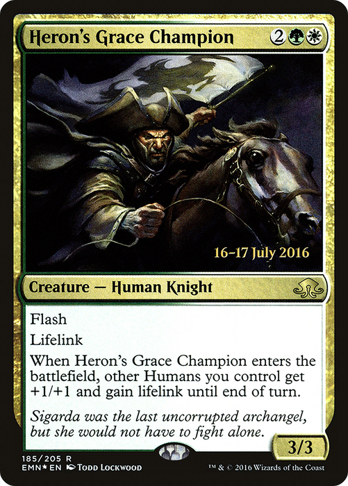 Heron's Grace Champion (PRE-185S) - rare - Foil