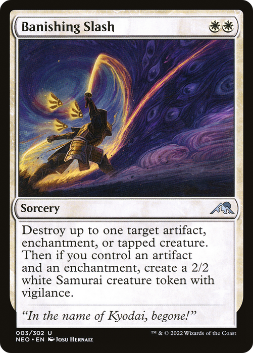 Banishing Slash (NEO-003) - uncommon - Foil