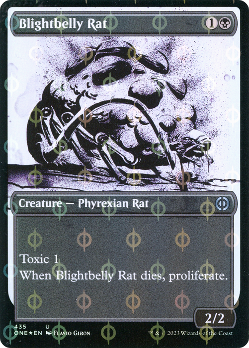 Blightbelly Rat (ONE-435) - uncommon: (Showcase) - Foil
