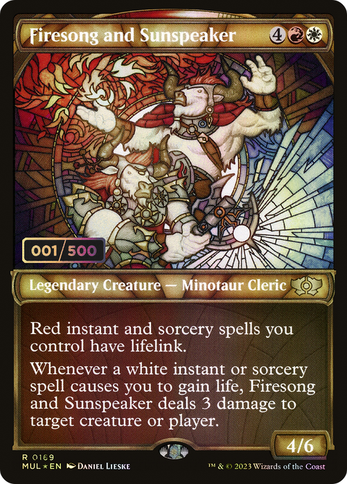 Firesong and Sunspeaker (MUL-169Z) - rare: (Showcase) - Foil