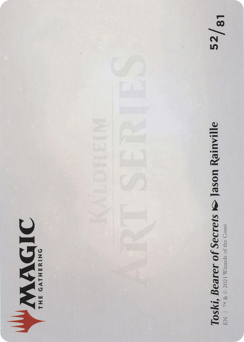 Toski, Bearer of Secrets // Toski, Bearer of Secrets (AKHM-052) - common (Borderless) - Foil