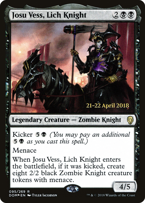 Josu Vess, Lich Knight (PRE-95S) - rare - Foil
