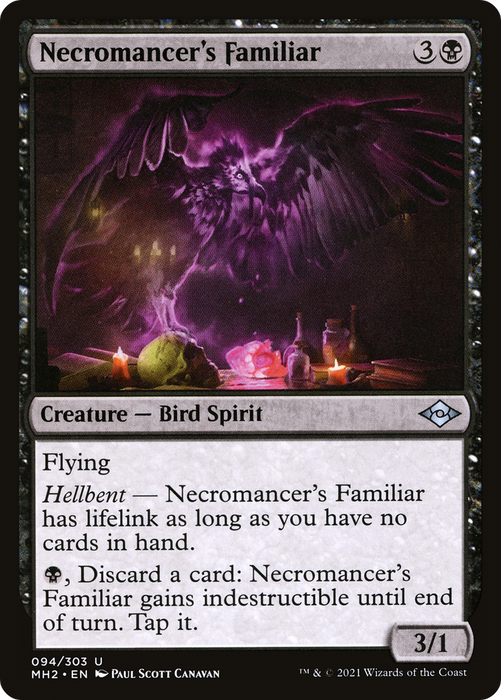 Necromancer's Familiar (MH2-094) - uncommon