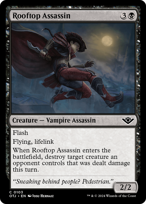 Rooftop Assassin (OTJ-103) - common - Foil
