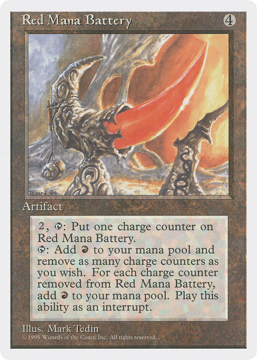 Red Mana Battery (4ED-343) - rare