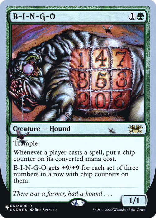 B-I-N-G-O (LIST-034) - rare - Foil