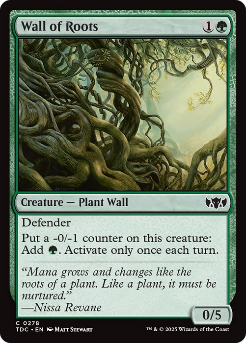 Wall of Roots (TDC-278) - common