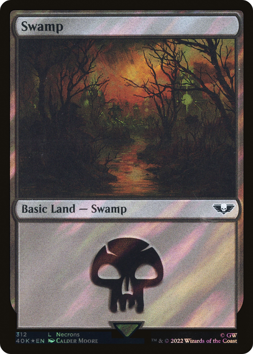 Swamp (40K-312★) - common - Foil