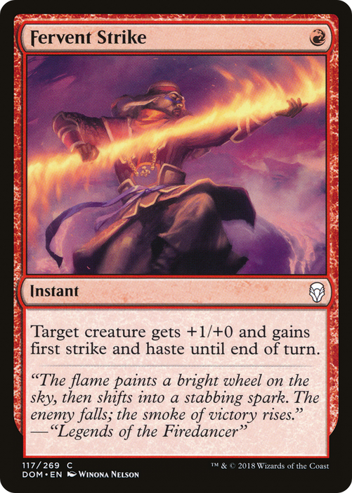 Fervent Strike (DOM-117) - common