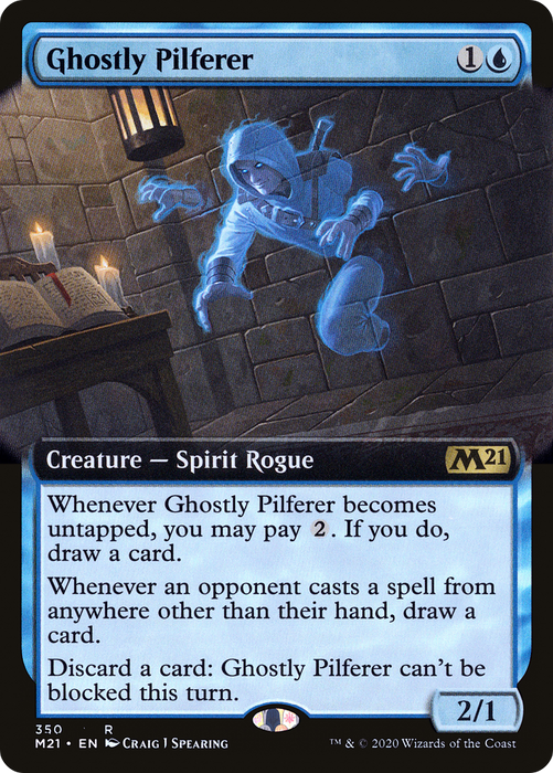 Ghostly Pilferer (M21-350) - rare: (Extended Art)