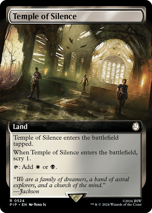 Temple of Silence (PIP-524) - rare: (Extended Art) - Foil