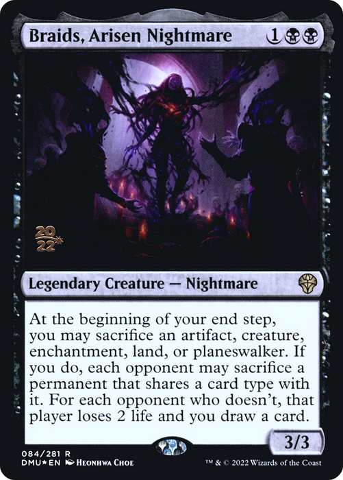 Braids, Arisen Nightmare (PRE-84S) - rare - Foil