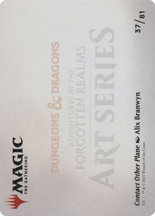 Contact Other Plane // Contact Other Plane (AAFR-037) - common (Borderless) - Foil