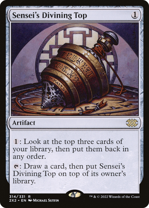 Sensei's Divining Top (2X2-314) - rare - Foil