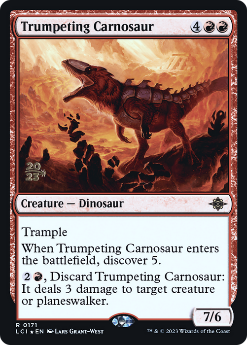Trumpeting Carnosaur (PRE-171S) - rare - Foil