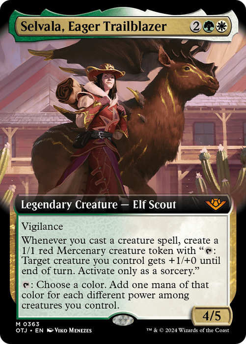Selvala, Eager Trailblazer (OTJ-363) - mythic: (Extended Art)