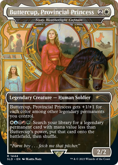 Sisay, Weatherlight Captain (SLD-1444) - rare / Buttercup, Provincial Princess (Borderless) - Foil