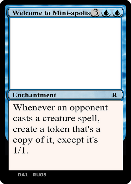 Welcome to Mini-apolis (UNK-RU05) - rare