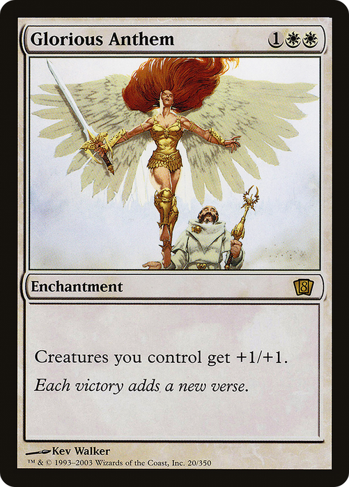 Glorious Anthem (8ED-20★) - rare - Foil