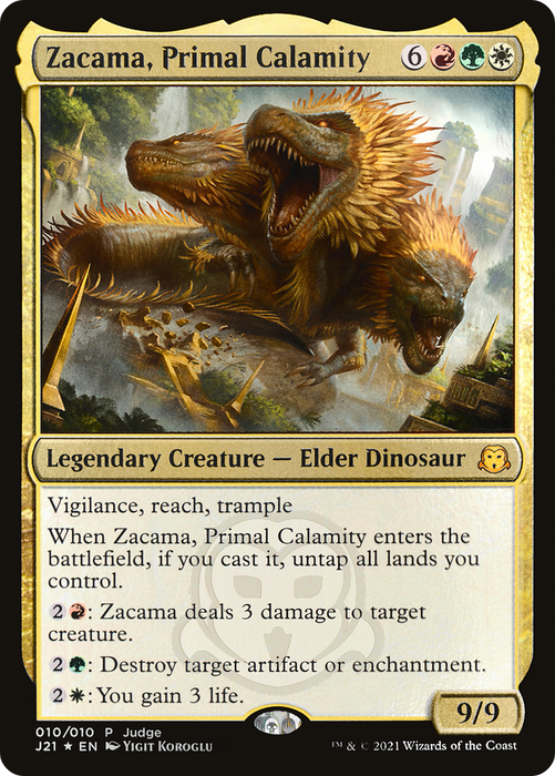 Zacama, Primal Calamity (JDG-010) - mythic - Foil