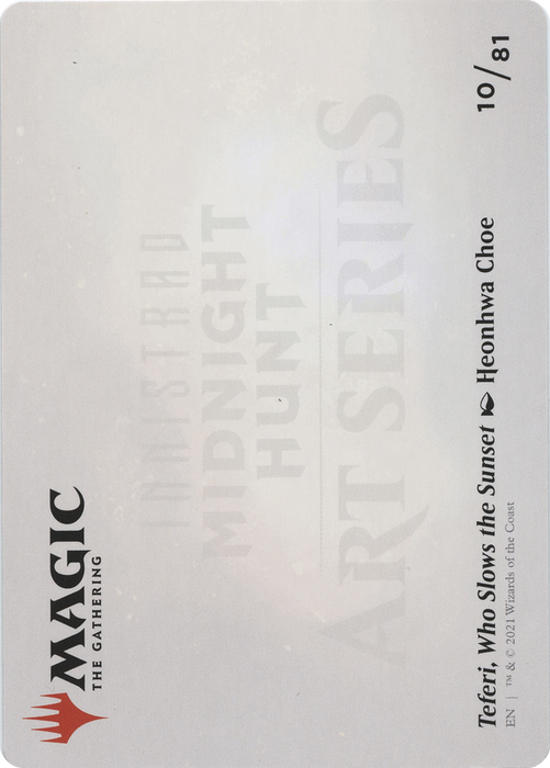 Teferi, Who Slows the Sunset // Teferi, Who Slows the Sunset (AMID-010) - common (Borderless) - Foil