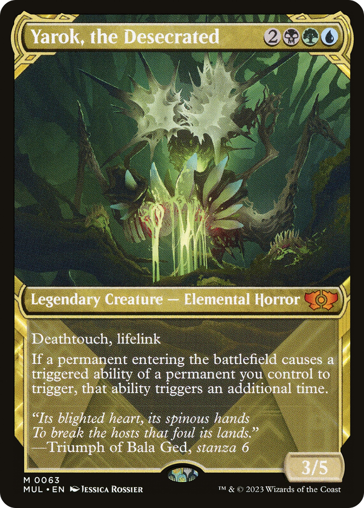 Yarok, the Desecrated (MUL-063) - mythic: (Showcase) - Foil