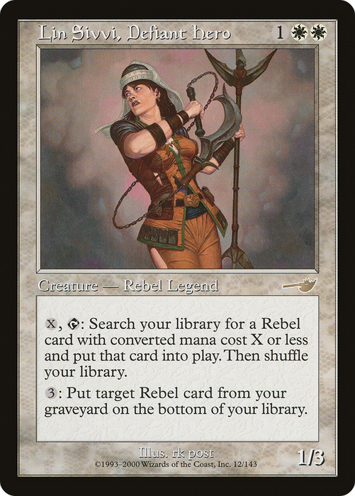 Lin Sivvi, Defiant Hero (NMS-012) - rare
