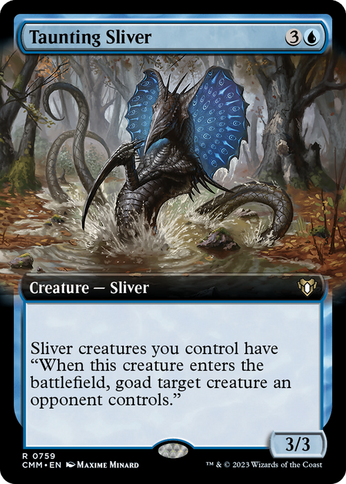 Taunting Sliver (CMM-759) - rare: (Extended Art)