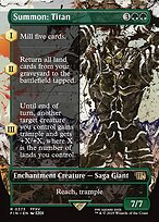 Summon: Titan (Borderless) (FIN-373) - rare - Foil