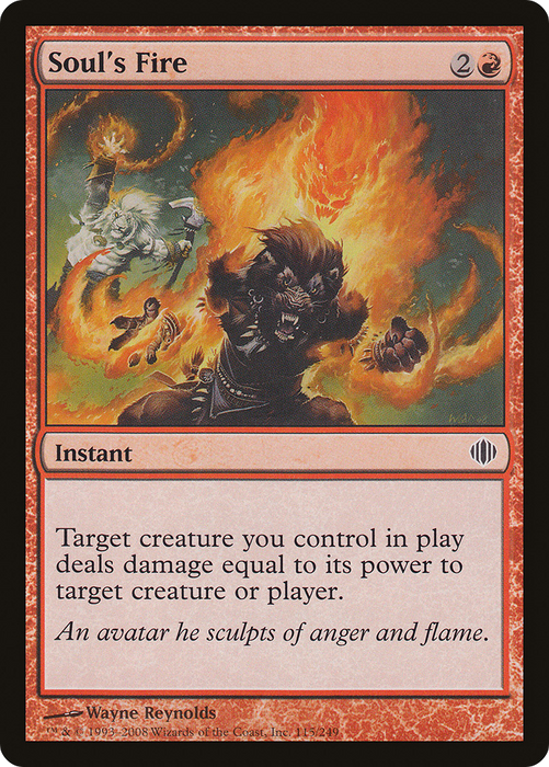 Soul's Fire (ALA-115) - common - Foil