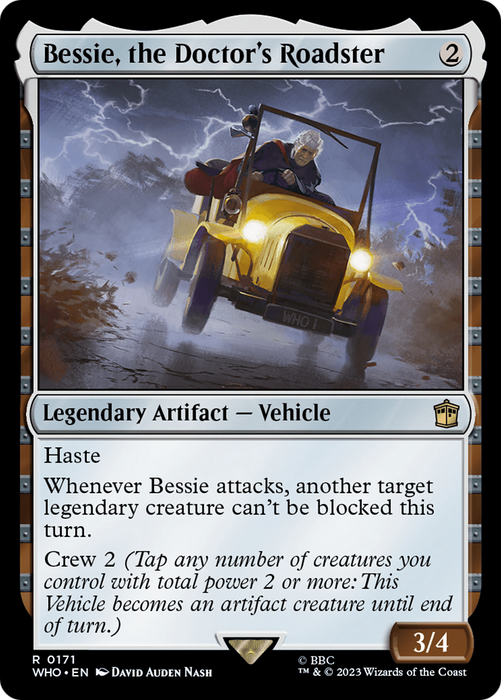 Bessie, the Doctor's Roadster (WHO-171) - rare - Foil