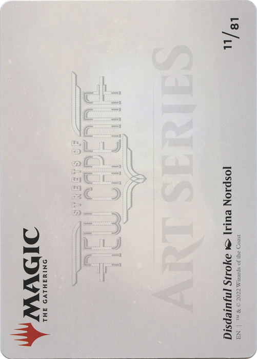 Disdainful Stroke // Disdainful Stroke (ASNC-011) - common (Borderless) - Foil