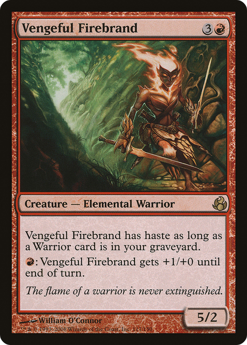 Vengeful Firebrand (MOR-111) - rare - Foil