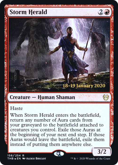 Storm Herald (PRE-156S) - rare - Foil