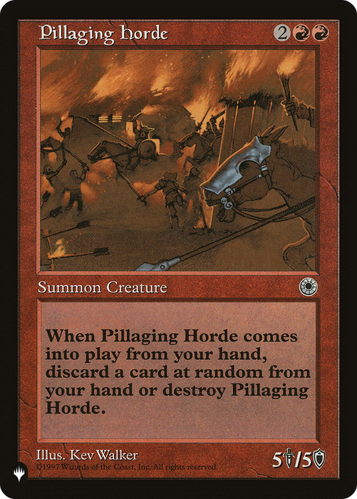 Pillaging Horde (LIST-POR-142) - rare