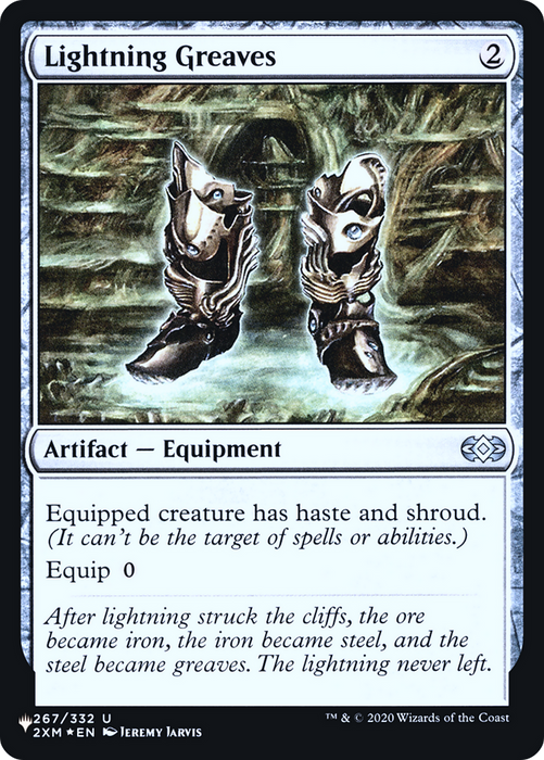 Lightning Greaves (LIST-2XM-267) - uncommon - Foil
