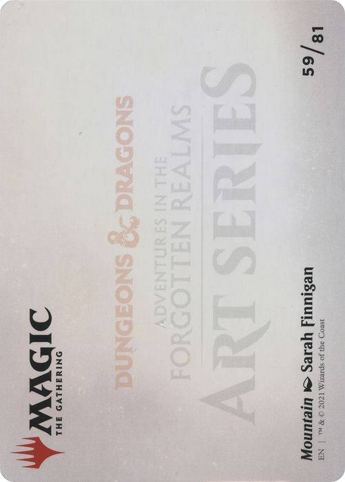 Mountain // Mountain (AAFR-059) - common (Borderless) - Foil