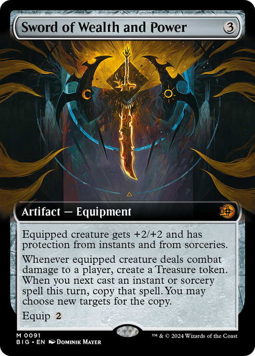 Sword of Wealth and Power (BIG-091) - mythic: (Extended Art)