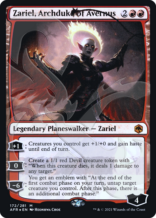 Zariel, Archduke of Avernus (AFR&-172A) - mythic - Foil