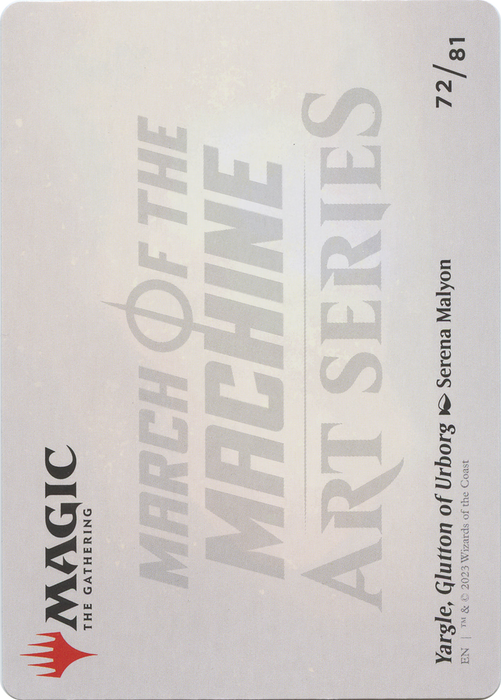 Yargle, Glutton of Urborg // Yargle, Glutton of Urborg (AMOM-072) - common (Borderless) - Foil