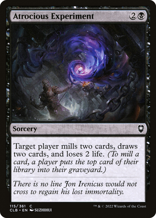 Atrocious Experiment (CLB-115) - common