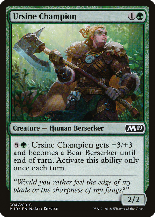 Ursine Champion (M19-304) - common