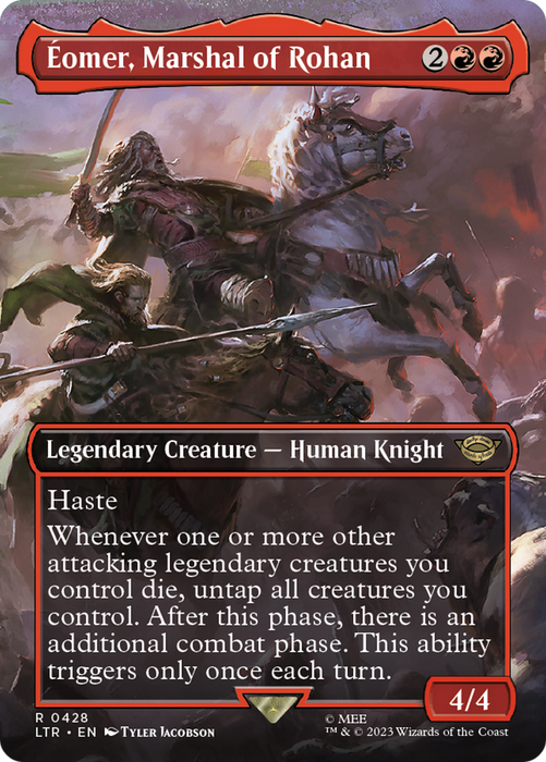 Éomer, Marshal of Rohan (LTR-428) - rare (Borderless) - Foil